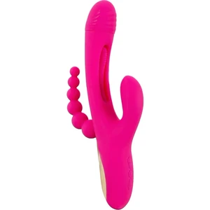 Triple Vibe Flicking – 3 Motoare, 7 Viteze, Reîncărcabil Roz