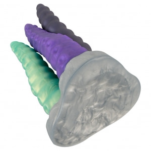 Triplu Tentacul 3-în-1 — Ventuză Puternică, Silicon Argintiu