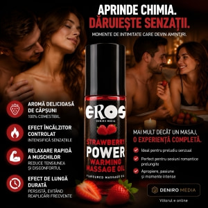 Ulei de Masaj Strawberry Power Warming 100ml