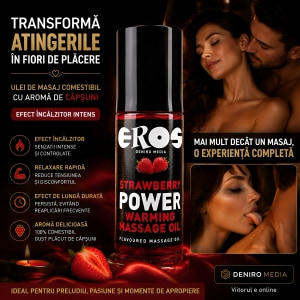 Ulei de Masaj Strawberry Power Warming 100ml