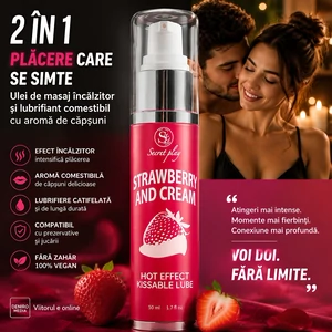 Ulei Masaj 2in1 Hot Effect Kissable Căpșuni 50ml