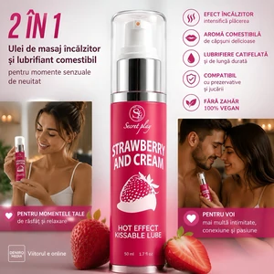 Ulei Masaj 2in1 Hot Effect Kissable Căpșuni 50ml