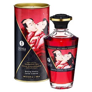 Ulei Masaj Shunga Aphrodisiac Warming Cirese 100ml