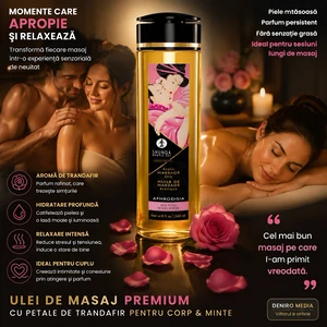Ulei Masaj Shunga Aromă Trandafir 240ml