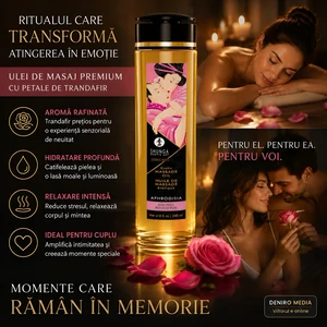 Ulei Masaj Shunga Aromă Trandafir 240ml