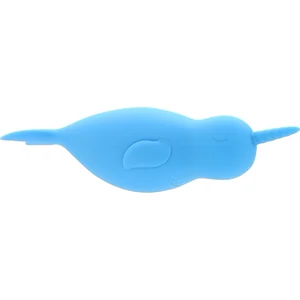 Unihorn Narwhal – Dublu Vibrator Clitoridian, 10 Moduri Albastru