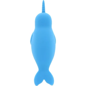 Unihorn Narwhal – Dublu Vibrator Clitoridian, 10 Moduri Albastru