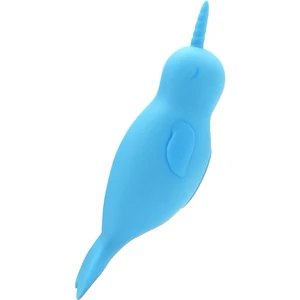 Unihorn Narwhal – Dublu Vibrator Clitoridian, 10 Moduri Albastru pe Denysa.ro