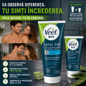 Veet Men TOTAL PRO Depilare Intimă Rapidă 5–10 Min