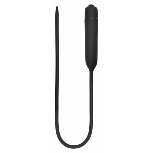 Vibrating Plug Extra Long Urethral Sounding Negru pe Denysa.ro