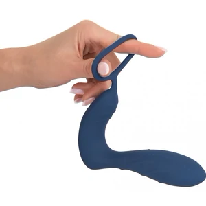 Vibrating Prostate Plug With Ring Albastru