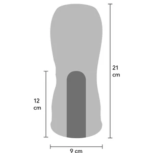 Vibrating Twin Turbo Masturbator Negru