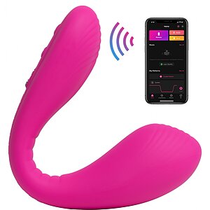 Vibrator Ajustabil Lovense Dolce Dual Roz