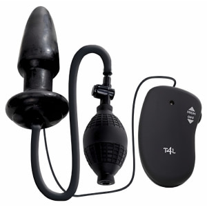 Plug Anal Gonflabil Cu Pompa Manuala Vibrator Anal Cu Pompa Si Telecomanda