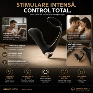 Vibrator Anal Cu Inel Black Velvets Negru