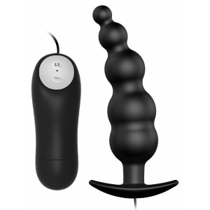 Vibrator Anal Plăcere Copleșitoare Telecomandat Negru pe Denysa.ro