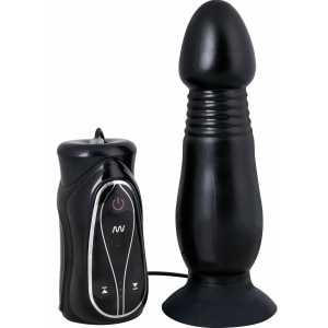 Vibrator Anal Pusher Negru pe Denysa.ro