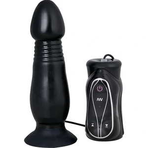 Vibrator Anal Pusher Negru