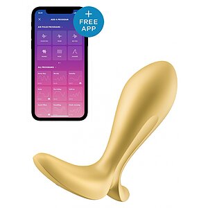 Vibrator Anal Satisfyer Intensity Plug Auriu