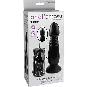 Vibrator Anal Thruster Fantasy Collection Negru