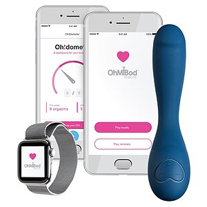 Vibrator App Control Blue Motion Nex2 OhMiBod Albastru