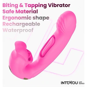 Vibrator App Control Stimulator Clitoridian cu Limbă Mușcătoare Roz