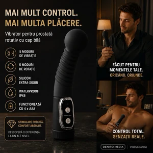 Vibrator Bărbați Pentru Prostată Twister Negru