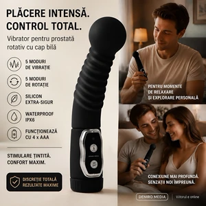 Vibrator Bărbați Pentru Prostată Twister Negru
