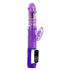 Vibrator Butterfly Prince Rabbit 24cm Mov pe Denysa.ro