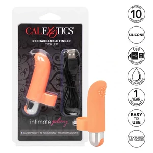 Vibrator Clitoridian Finger Tickler Portocaliu