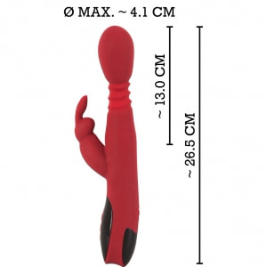Vibrator Cu încălzire You2Toys Rabbit Roșu