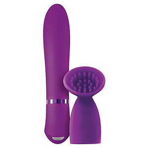 Vibrator Cu Manșon Clitoridian Inya Blossom Mov pe Denysa.ro