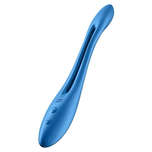 Vibrator Pentru Stimulare Clitoriana Si Punct G Satisfyer Elastic Game Albastru