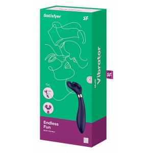Vibrator Cuplu Partner Multifun 3 Albastru