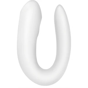 Vibrator Cuplu Satisfyer Double Joy Alb