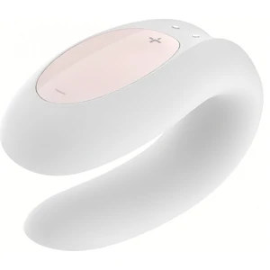 Vibrator Cuplu Satisfyer Double Joy Alb