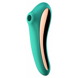 Vibrator Dual Kiss Punctul G Vibrator Verde pe Denysa.ro