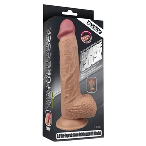 Vibrator Dual Layered Rotating Nature Penis