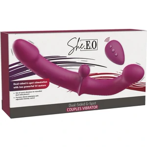 Vibrator Dual Punctul G — 10 Moduri, 2 Motoare, Reîncărcabil Mov