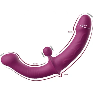 Vibrator Dual Punctul G — 10 Moduri, 2 Motoare, Reîncărcabil Mov