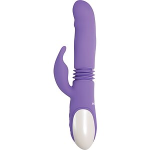 Vibrator Evolved Thick Bunny Cu Împingere Mov