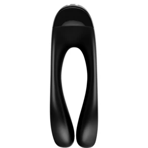 Vibrator Finger Candy Cane Satisfyer Negru