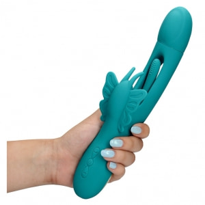 Vibrator Fluture G 3 Motoare Peste 10 Moduri Reîncărcabil Albastru