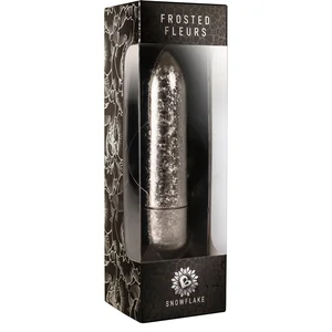 Vibrator Frosted Fleurs Snowflake Argintiu