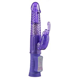 Vibrator Rabbit Mov Cu Bile Metalice