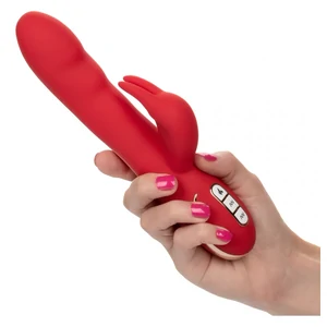 Vibrator Heated Ultra-Soft Rabbit Rosu