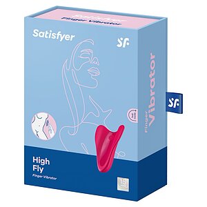 Vibrator High Fly Finger Satisfyer Roșu