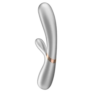 Vibrator Hot Lover Heat Argintiu