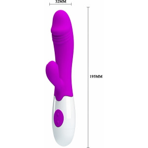 Vibrator Iepuraș Frumos Acțiune Rapidă Mov
