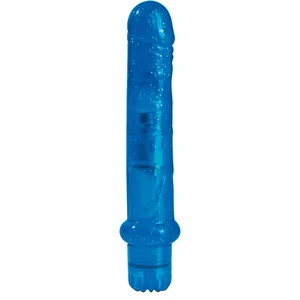 Vibrator Jammy Jelly Fresh Glitter Albastru pe Denysa.ro